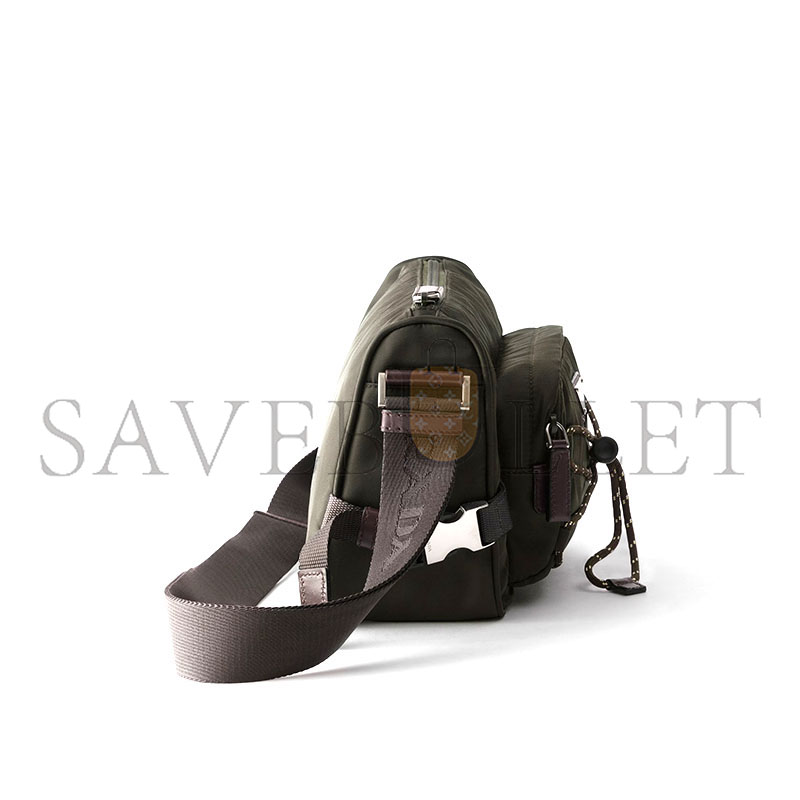 PRADA SPEEDROCK RE-NYLON AND LEATHER SHOULDER BAG 2VH192 (28*17.5*10cm)